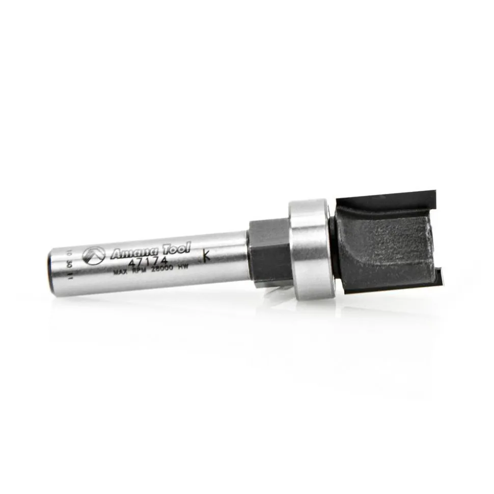 1/2" Dia, 1/2" LOC, 2 Flute Carbide-Tipped Edge Profile Pattern-Cutting Router Bit