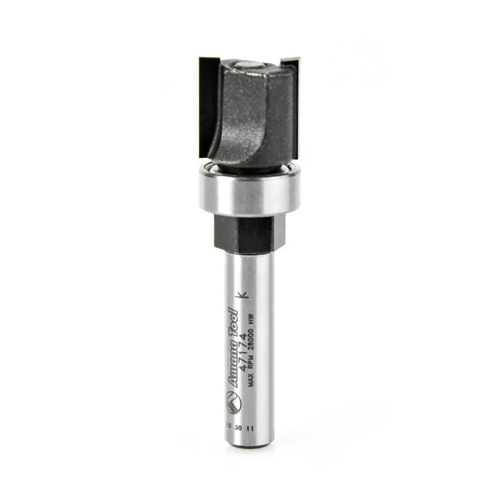 1/2" Dia, 1/2" LOC, 2 Flute Carbide-Tipped Edge Profile Pattern-Cutting Router Bit