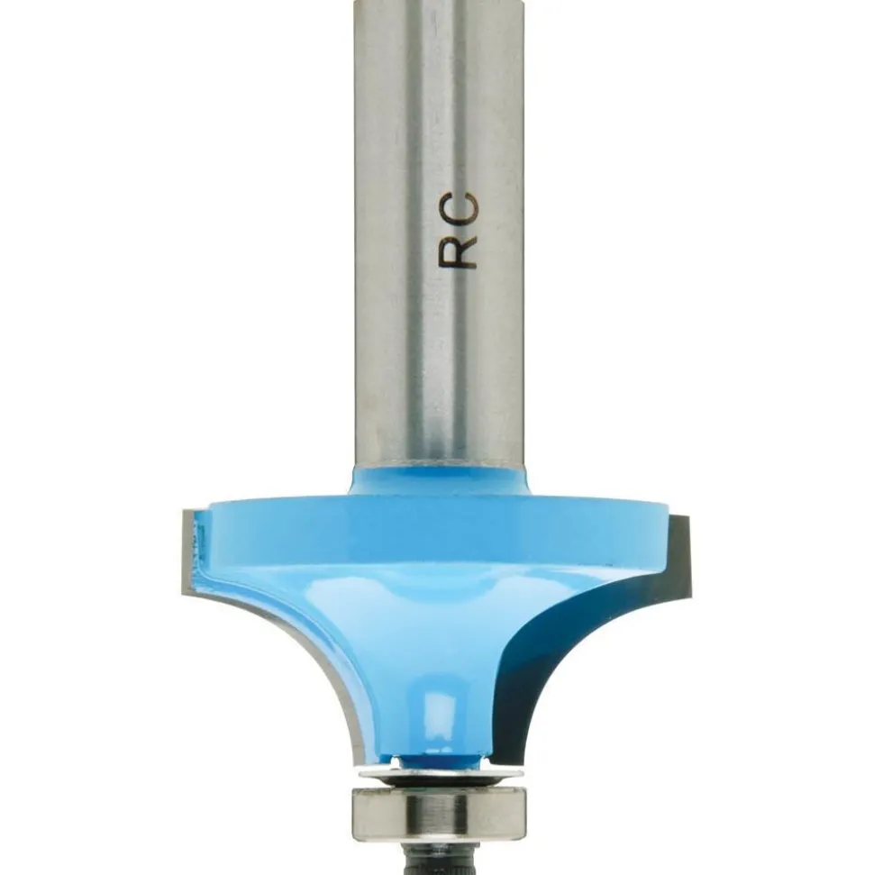 1-1/2" Dia, 3/4" LOC, 2 Flute Carbide-Tipped Edge Profile Round-Over Router Bit