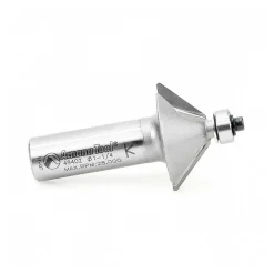 1-1/4" Dia, 1/2" LOC, 2 Flute Carbide-Tipped Edge Profile Chamfer Router Bit