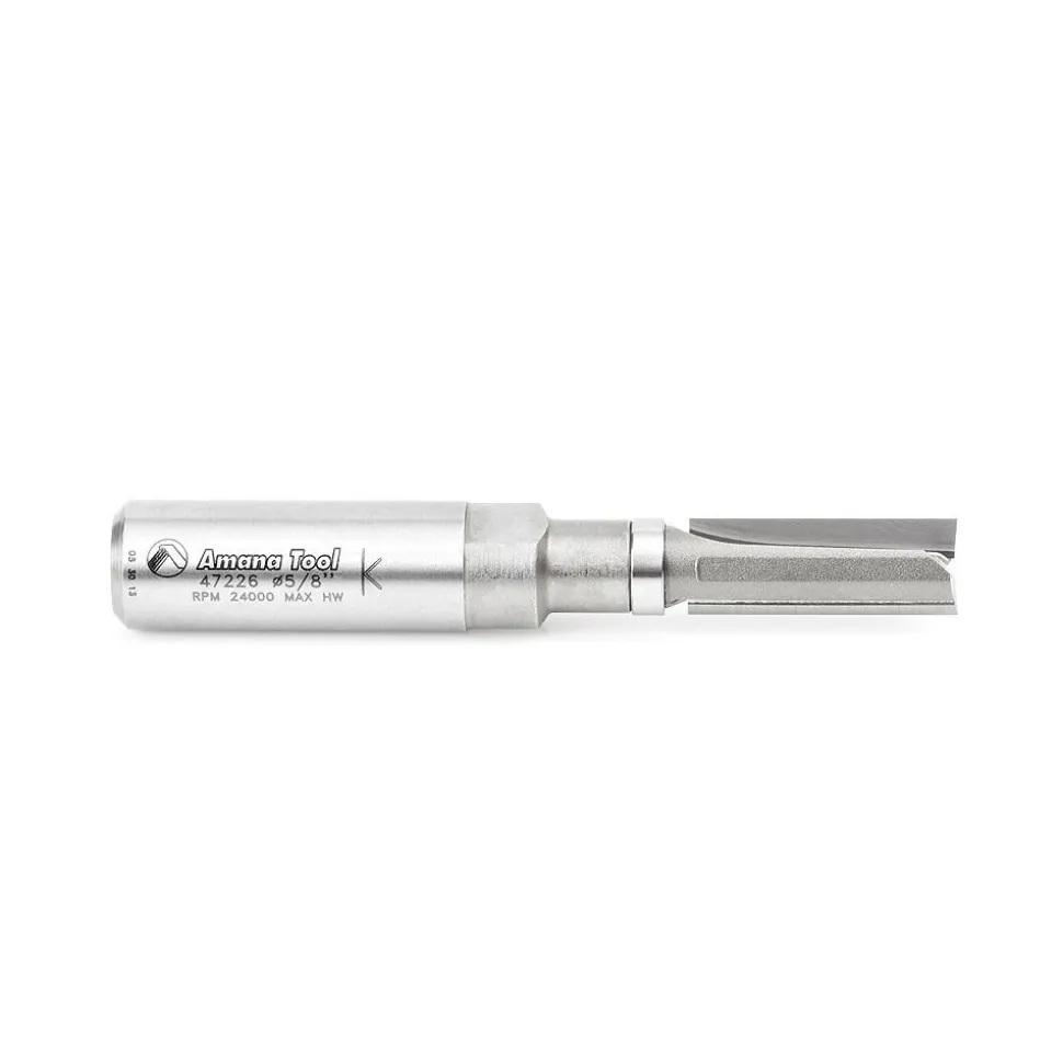 3/8" Dia, 1" LOC, 2 Flute Carbide-Tipped Edge Profile Flush Trim Router Bit