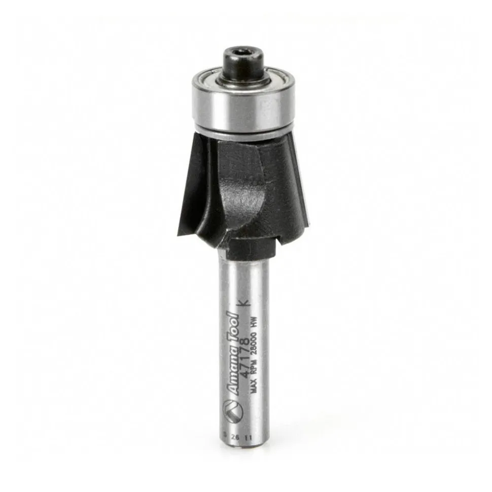 5/8" Dia, 1/2" LOC, 2 Flute Carbide-Tipped Edge Profile Bevel Trim Router Bit