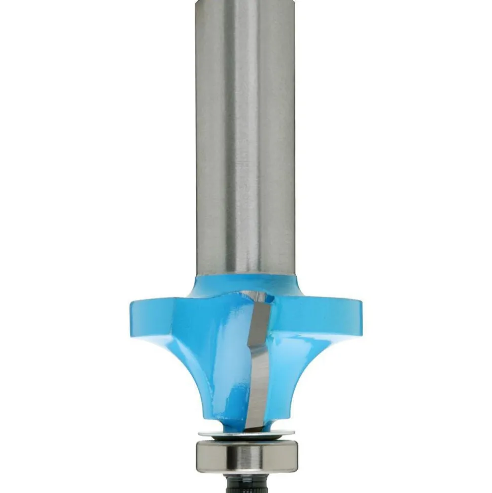 1-1/4" Dia, 3/8" LOC, 2 Flute Carbide-Tipped Edge Profile Round-Over Router Bit