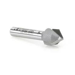 1/2" Dia, 1/2" LOC, 2 Flute Carbide-Tipped Edge Profile V-Groove Router Bit