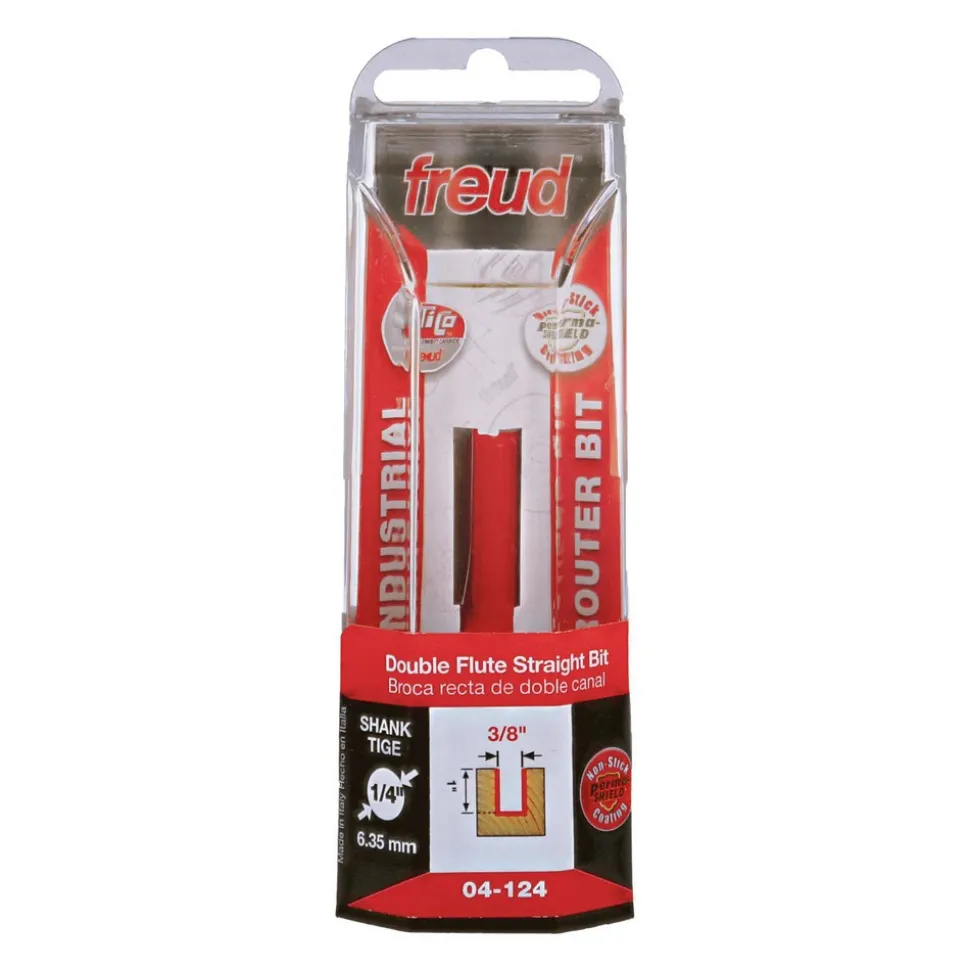 3/8" Dia, 1" LOC, 2 Flute Double Edge Router Bit