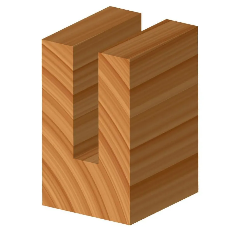 3/8" Dia, 1" LOC, 2 Flute Double Edge Router Bit