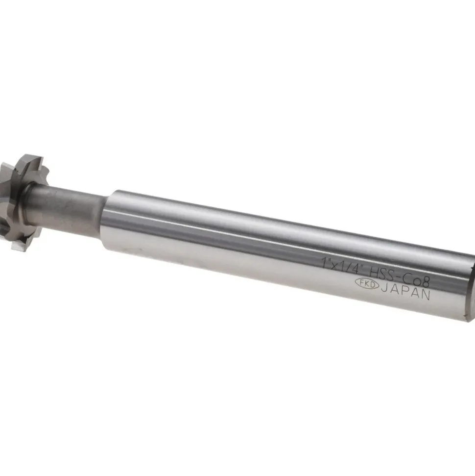1" Dia, 1/4" Wide, Cobalt T-Slot Cutter