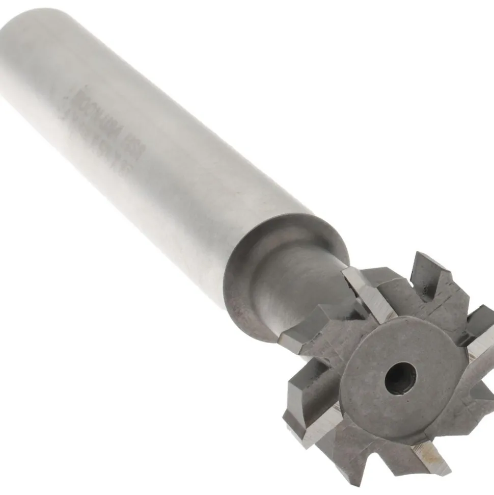 1" Dia, 1/4" Wide, High Speed Steel T-Slot Cutter