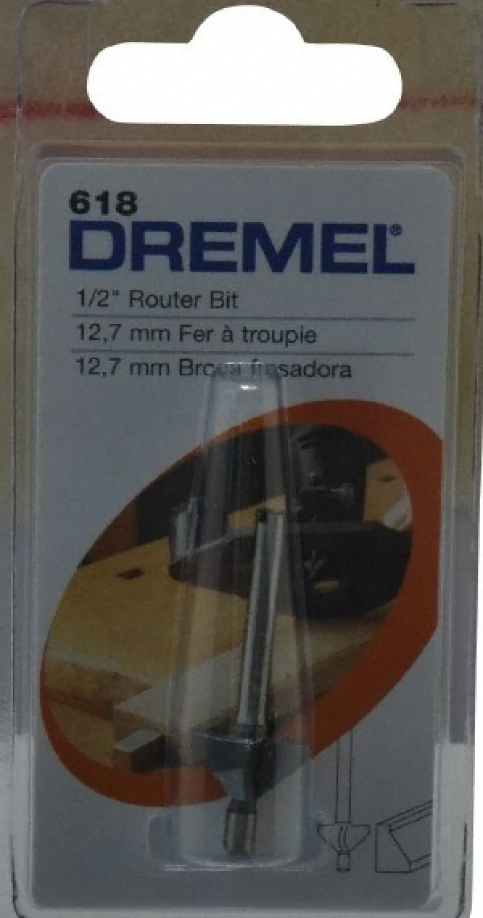 1/2" Dia, High Speed Steel Edge Profile Chamfer Router Bit