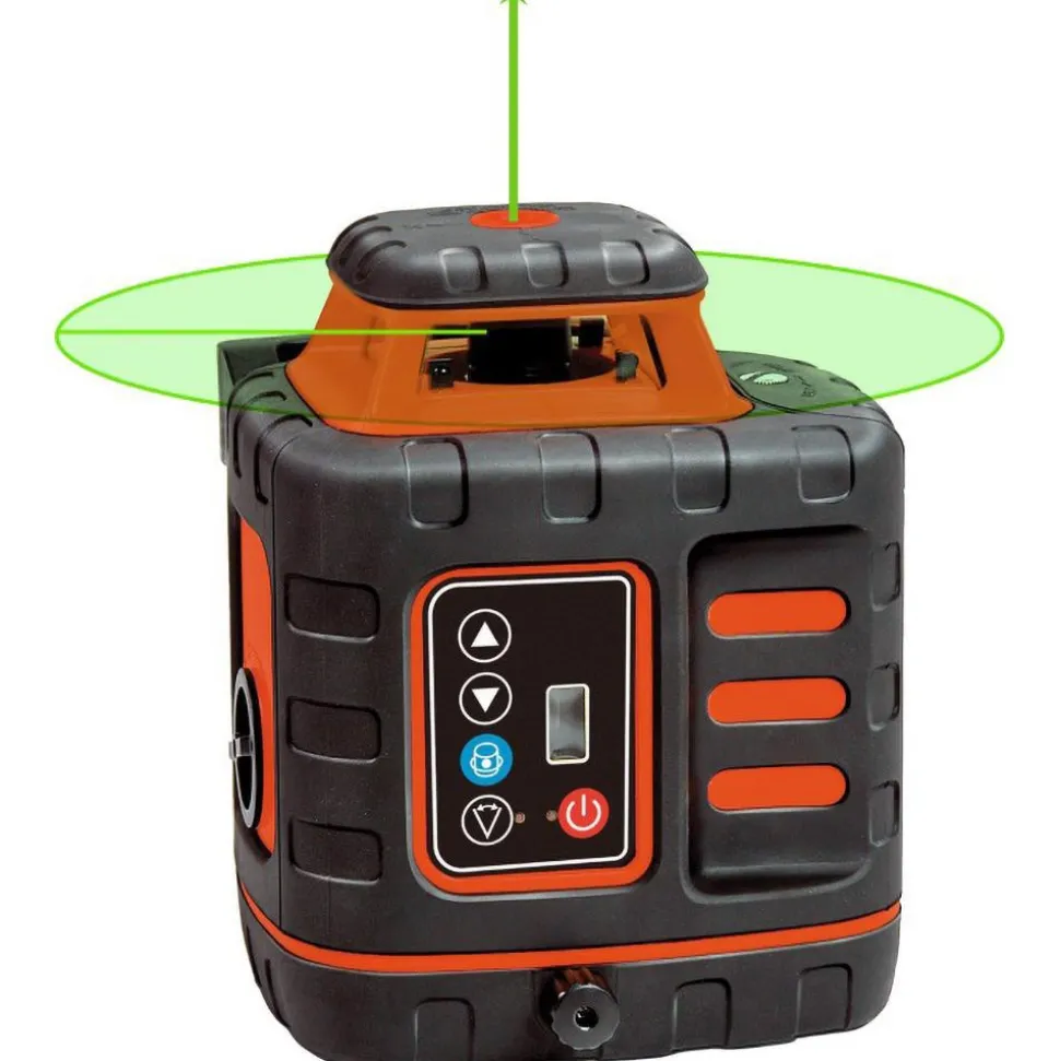 1,200' (Exterior) Measuring Range, 1/8" at 100' Accuracy, Self-Leveling Rotary Laser