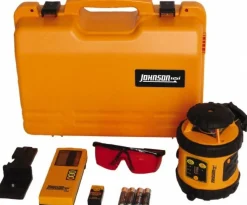 800' (Exterior) Measuring Range, 1/8" at 50' Accuracy, Self-Leveling Rotary Laser