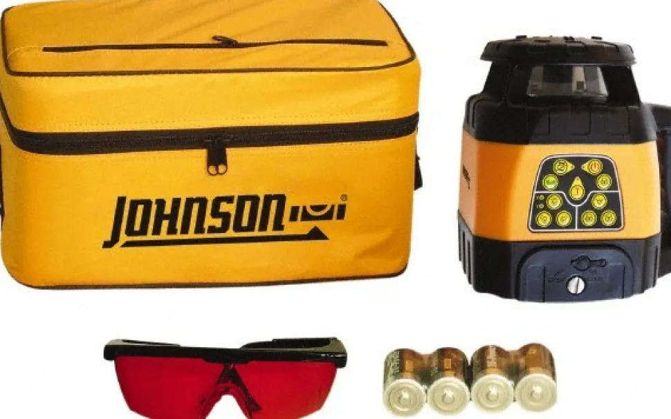 1,500' (Exterior) Measuring Range, 1/8" at 100' Accuracy, Self-Leveling Rotary Laser