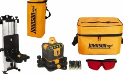 800' (Exterior) Measuring Range, 1/4" at 100' Accuracy, Manual-Leveling Rotary Laser