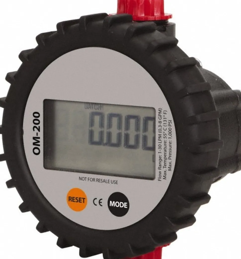 1/2" FNPT Port Oval Gear Flowmeter with Local Display