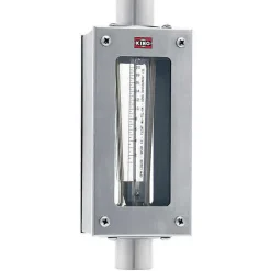 1" FNPT Port Polysulfone Tube, Stainless Steel Case & End Flowmeter