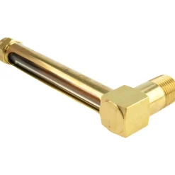 4-1/4 Inch Long Sight, 1/2 Inch Thread Size, Buna-N Seal Short Elbow, Vented Oil-Level Indicators and Gauge