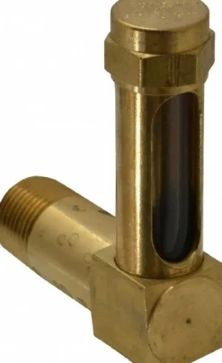 1-3/8 Inch Long Sight, 3/8 Inch Thread Size, Buna-N Seal Long Elbow, Vented Oil-Level Indicators and Gauge