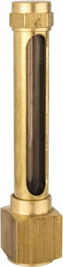2-3/4 Inch Long Sight, 1/4 Inch Thread Size, Buna-N Seal Elbow to Female Thread, Vented Oil-Level Indicators and Gauge