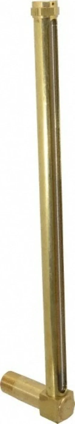 12-1/2 Inch Long Sight, 1/2 Inch Thread Size, Buna-N Seal Long Elbow, Vented Oil-Level Indicators and Gauge