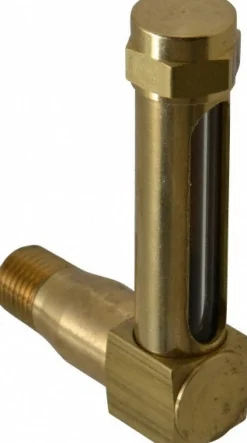 1-7/8 Inch Long Sight, 1/4 Inch Thread Size, Buna-N Seal Long Elbow, Vented Oil-Level Indicators and Gauge