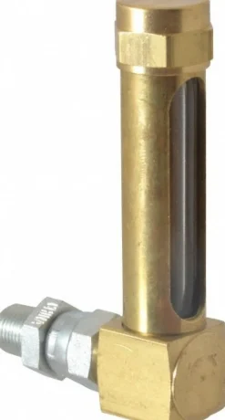 1-7/8 Inch Long Sight, 1/8 Inch Thread Size, Buna-N Seal Union Coupling, Vented Oil-Level Indicators and Gauge