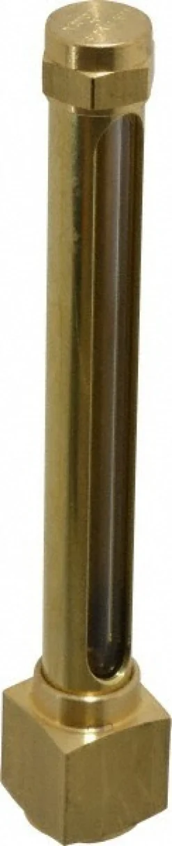 4-1/4 Inch Long Sight, 1/4 Inch Thread Size, Buna-N Seal Elbow to Female Thread, Vented Oil-Level Indicators and Gauge