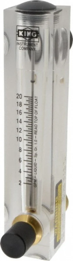 1" M Port Block Style Panel Mount Flowmeter