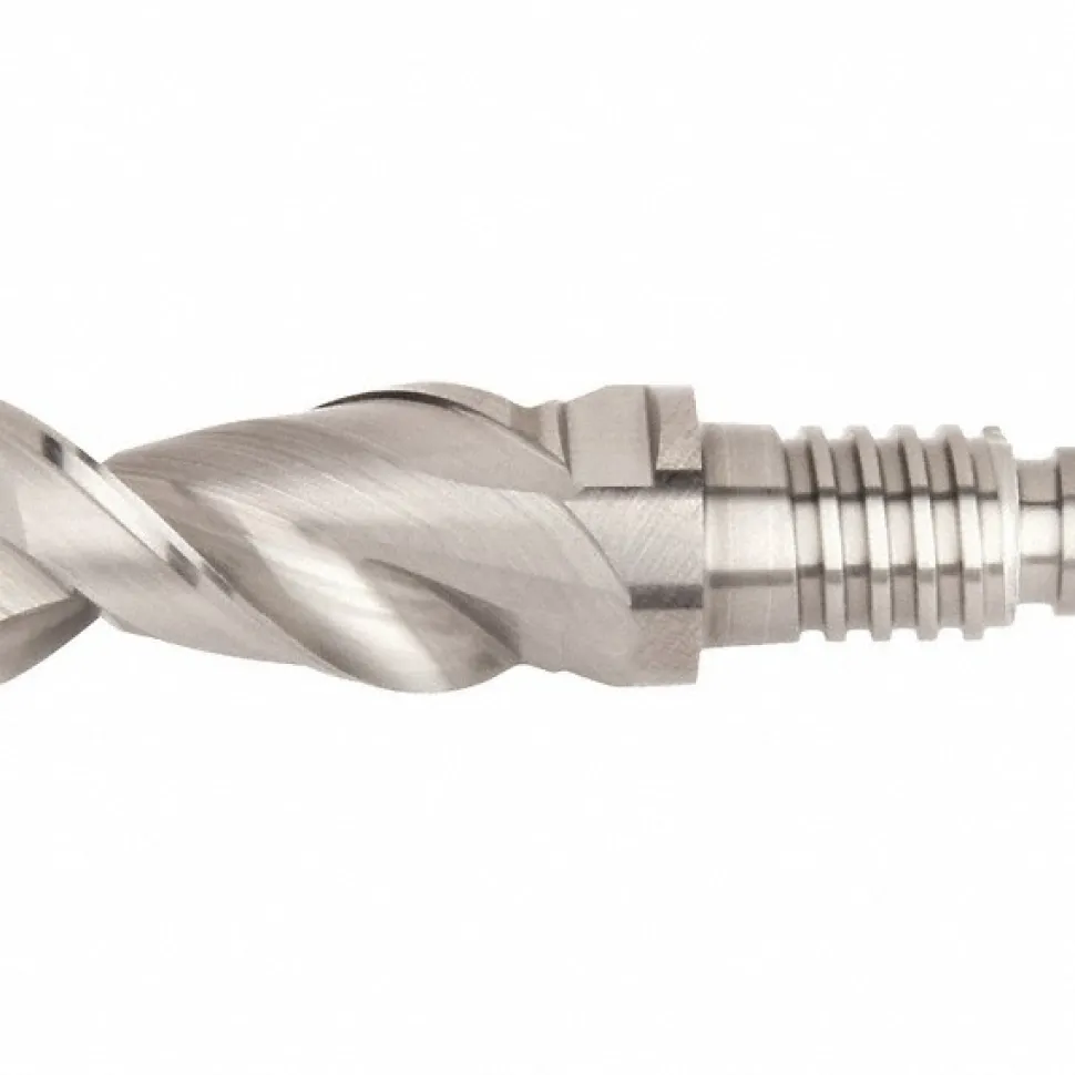 1/2" Mill Dia, 3/4" LOC, 43.6mm OAL, 5 Flute Square End Mill Head