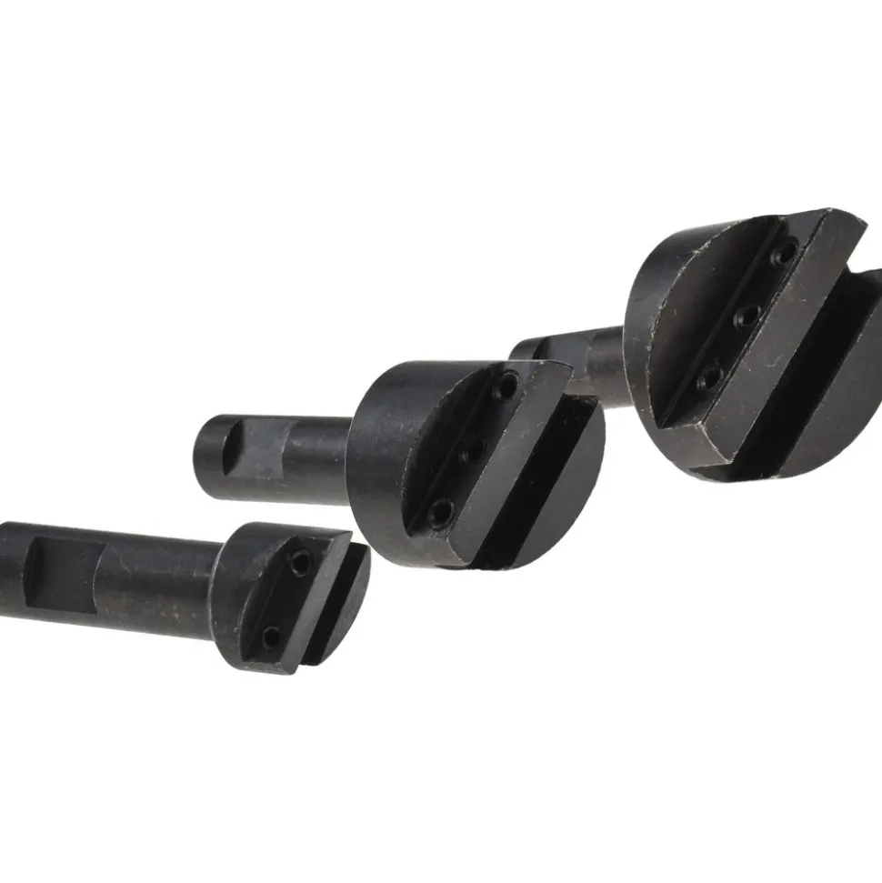 3 Piece, 1/2" Shank Dia, 3/4" to 1-1/2" Max Head Dia, Straight Shank, Fly Cutter Set