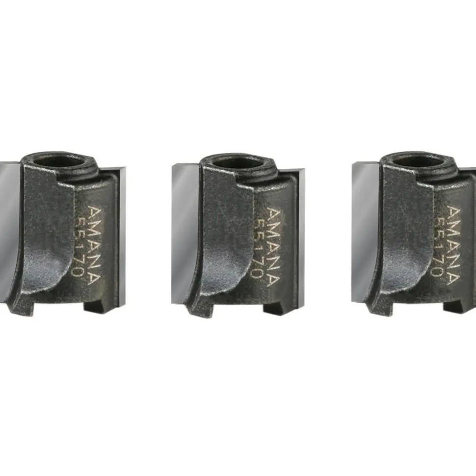 3 Piece Carbide-Tipped Flush Trim Router Bit Set