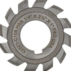 1/8" Radius, 1/4" Circle Dia, 2-1/2" Cutter Dia, Arbor Connection, Convex Radius Cutter