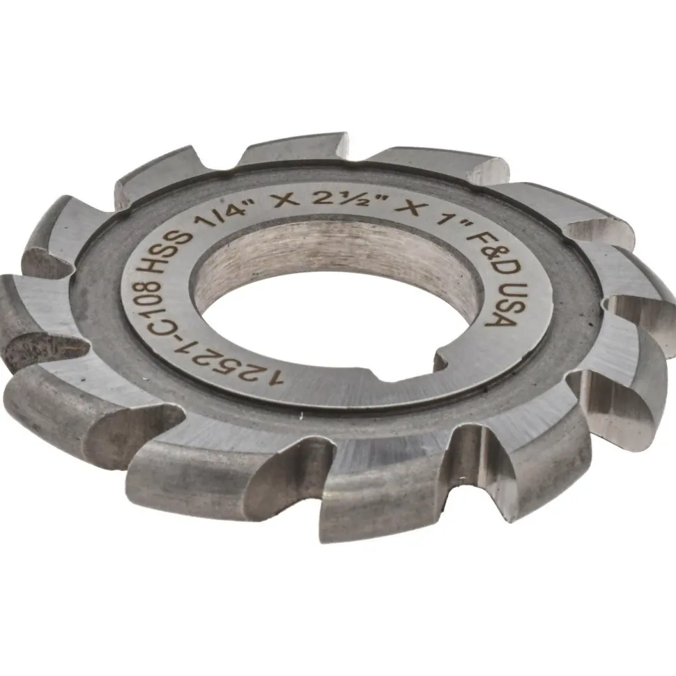 1/8" Radius, 1/4" Circle Dia, 2-1/2" Cutter Dia, Arbor Connection, Convex Radius Cutter