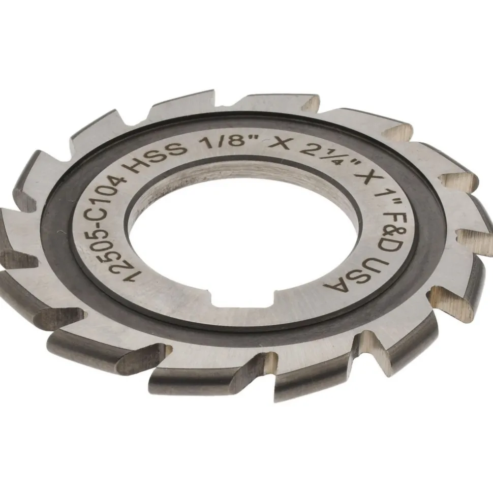1/16" Radius, 1/8" Circle Dia, 2-1/4" Cutter Dia, Arbor Connection, Convex Radius Cutter