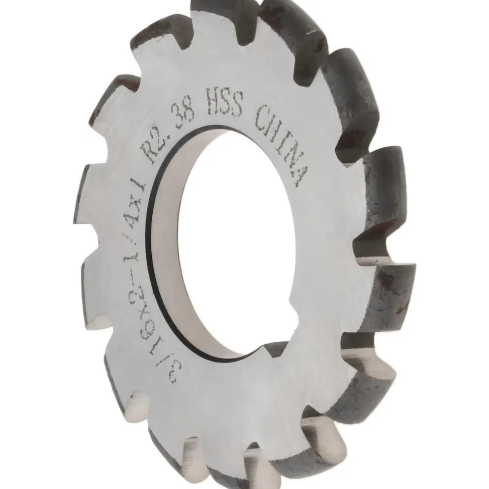 3/16" Radius, 2-1/4" Dia, 14 Teeth, Arbor Connection, High Speed Steel Convex Radius Cutter