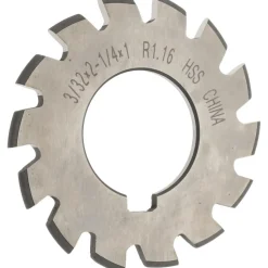 3/64" Radius, 2-1/4" Dia, 12 Teeth, Arbor Connection, High Speed Steel Convex Radius Cutter