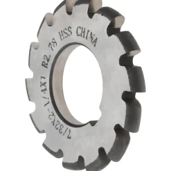 7/64" Radius, 2-1/4" Dia, 12 Teeth, Arbor Connection, High Speed Steel Convex Radius Cutter
