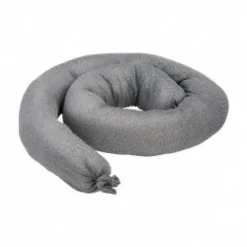 Absorbent Sock: For Universal Use, 3" Dia, 4' Long, 27 gal, Polypropylene
