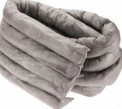 Absorbent Sock: For Universal Use, 3" Dia, 3-1/2' Long, 40.5 gal, Polypropylene, White
