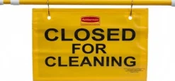 Accident Prevention Sign: Rectangle, CLOSED FOR CLEANING