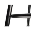 Adjustable Height Stool: Hardboard, 14" Seat Width, 14" Seat Depth, Black