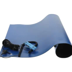 Anti-Static Table Mat: Static Dissipative, Rubber, 5' Long x 2' Wide