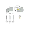 150.10A Single End Neutral Indexable Cutoff Blade