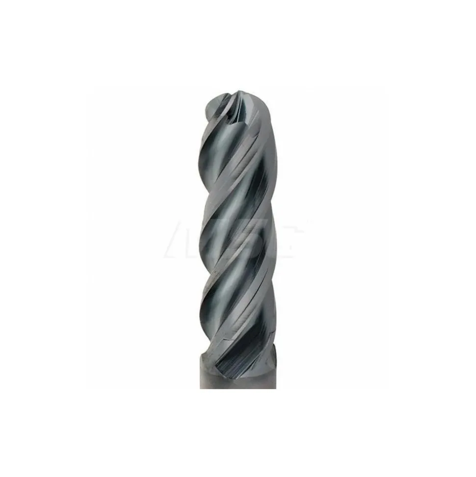 Ball End Mill: 1/4" Dia, 3/4" LOC, 4 Flute, Solid Carbide
