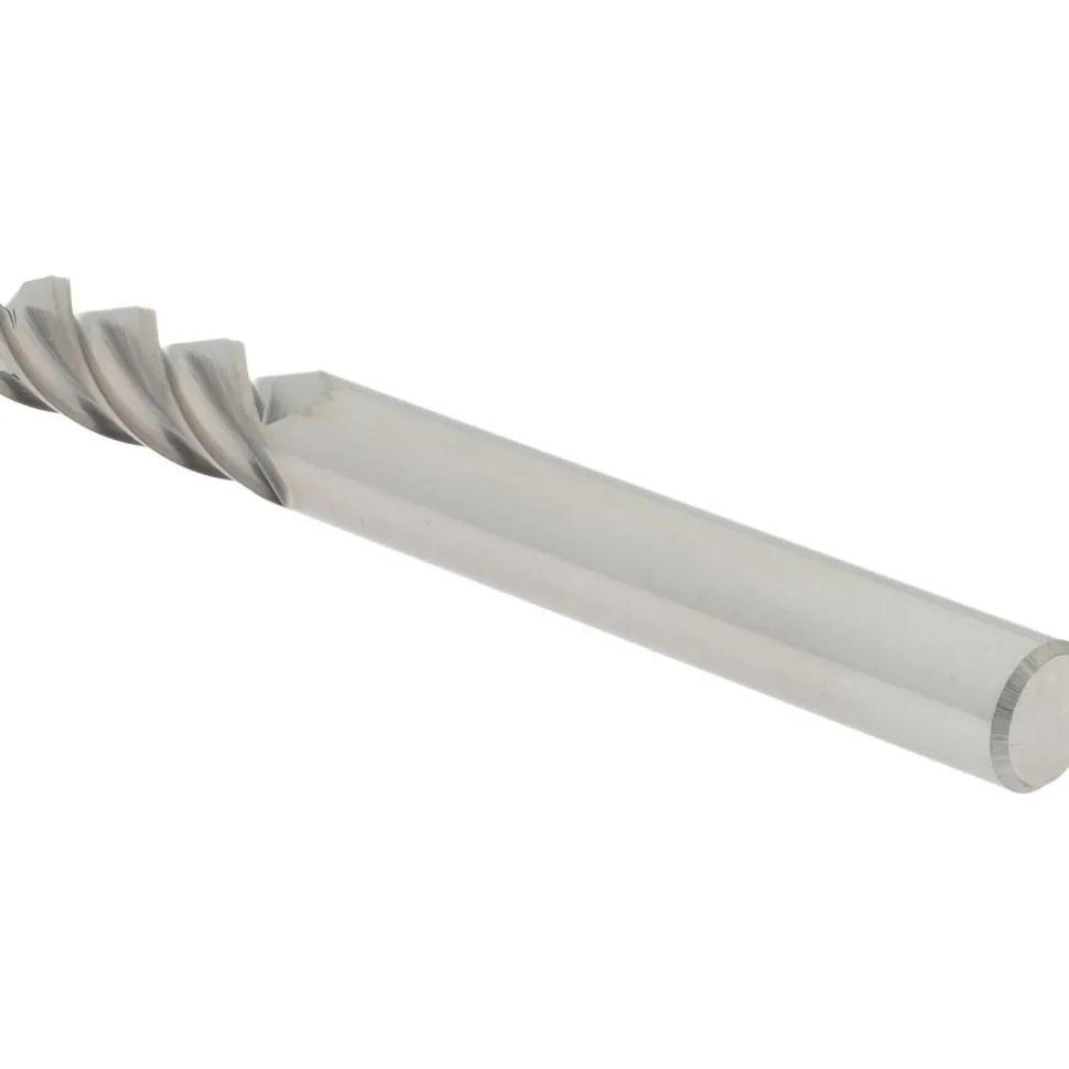Ball End Mill: 1/4" Dia, 3/4" LOC, 4 Flute, Solid Carbide