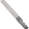 Ball End Mill: 5/32" Dia, 3/8" LOC, 4 Flute, Solid Carbide