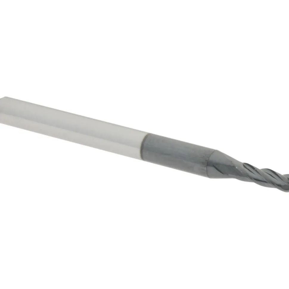 Ball End Mill: 5/64" Dia, 1/4" LOC, 4 Flute, Solid Carbide