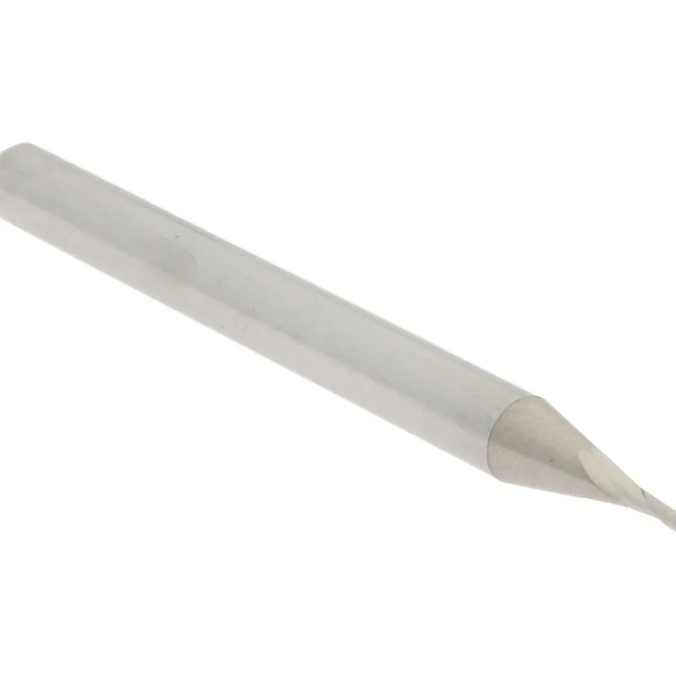 Ball End Mill: 1/32" Dia, 3/32" LOC, 2 Flute, Solid Carbide
