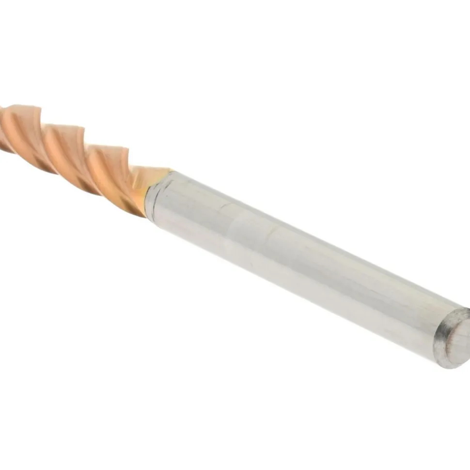 Ball End Mill: 1/8" Dia, 1/2" LOC, 3 Flute, Solid Carbide