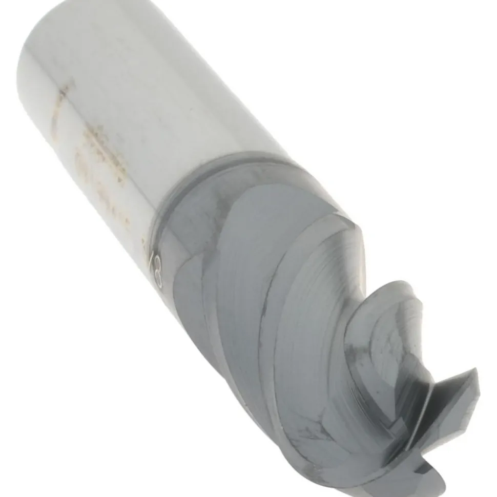 Ball End Mill: 3/8" Dia, 5/8" LOC, 4 Flute, Solid Carbide