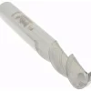 Ball End Mill: 1/4" Dia, 3/4" LOC, 2 Flute, Solid Carbide